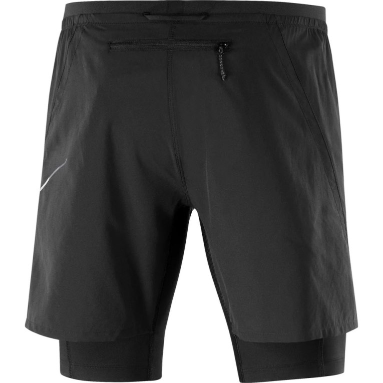 Salomon Cross Twinskin Men's Shorts Black | CA 54N2
